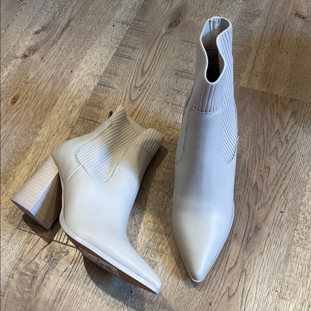 Chic Cream Ankle Boots